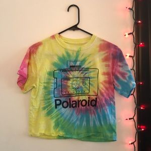 polaroid tie-dye crop top!!!